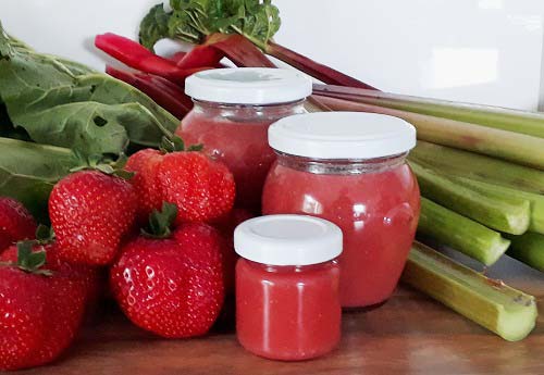 Erdbeer-Rhabarber-Marmelade kochen